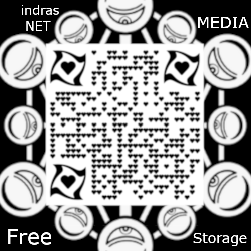 indrasNET.media heart QR